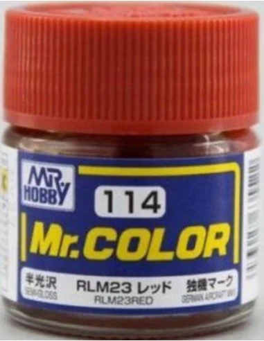 Mr Hobby -Gunze Mr. Color (10 ml) RLM23 Red - Mr Hobby - Gunze C-114