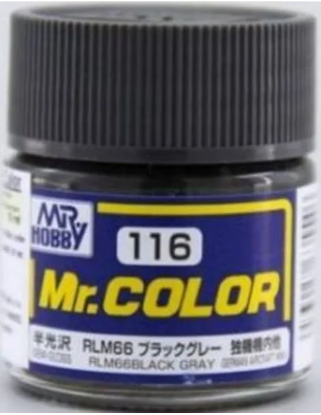 Mr Hobby -Gunze Mr. Color (10 ml) RLM66 Black Gray - Mr Hobby - Gun...