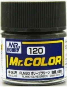 Mr Hobby -Gunze Mr. Color (10 ml) RLM80 Olive Green - Mr Hobby - Gu...