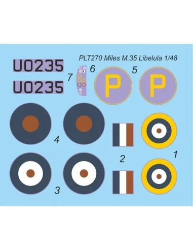 Miles M-35 Libellula, 1/48 - Planet Models 129-PLT270