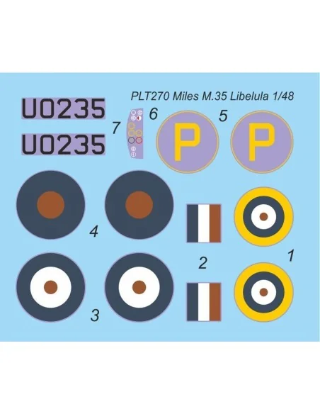 Miles M-35 Libellula, 1/48 - Planet Models 129-PLT270