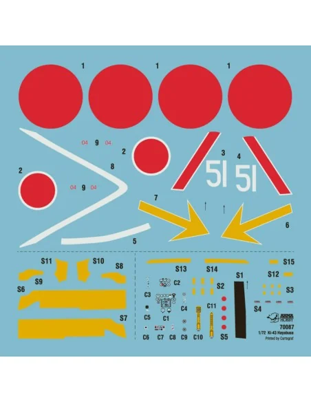 [NO_DESC] Ki-43 Hayabusa Aces, 1/72 - Arma Hobby 70087