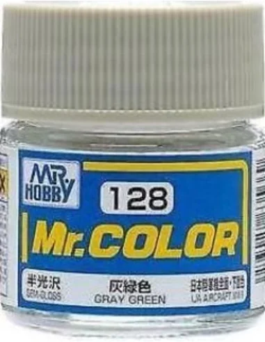 Mr Hobby -Gunze Mr. Color (10 ml) Gray Green - Mr Hobby - Gunze C-128