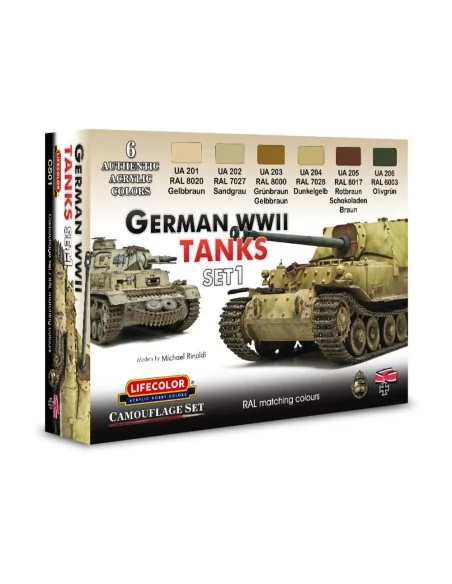 German vehicle WWII set n.1 - Lifecolor CS01