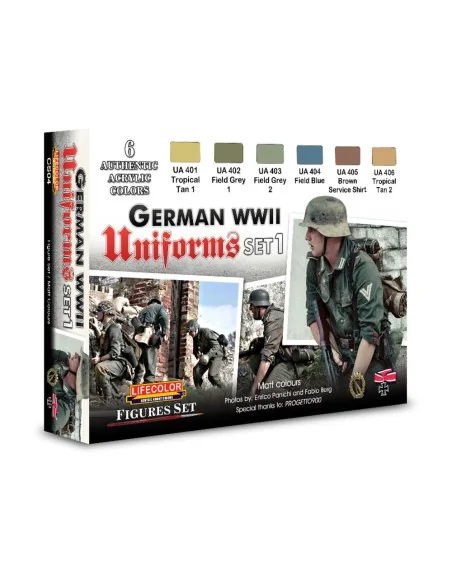 German military uniforms WWII set n.1 - Lifecolor CS04