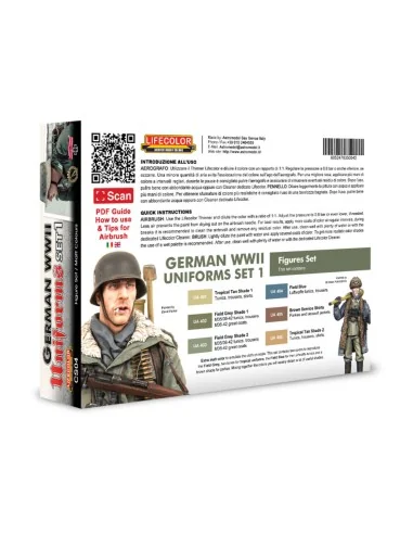 German military uniforms WWII set n.1 - Lifecolor CS04