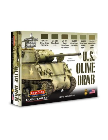 Olive Drab colors - Lifecolor CS11