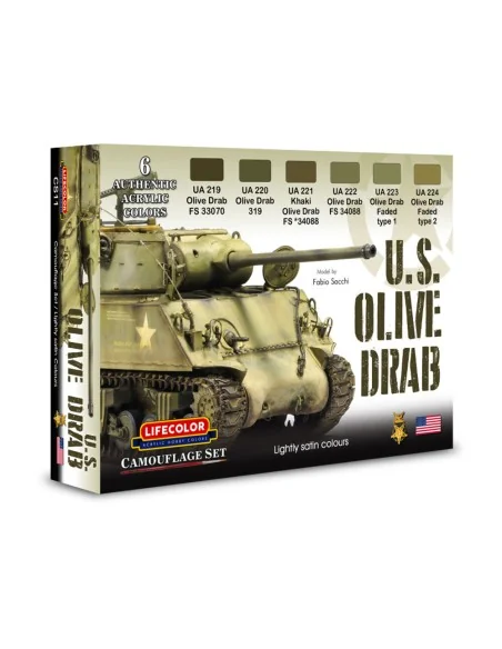 Olive Drab colors - Lifecolor CS11