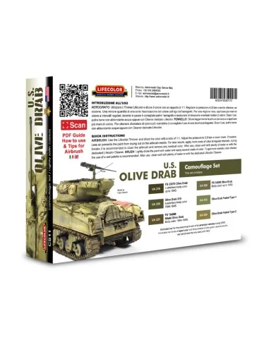 Olive Drab colors - Lifecolor CS11