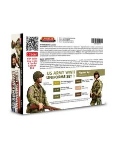 WWII US combat + fatigue cloth. A unif. - Lifecolor CS17 2
