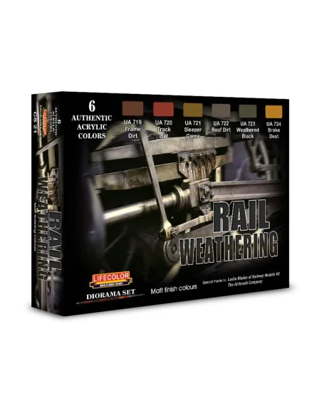Rail weathering - Lifecolor CS21