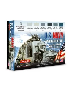 Camouflage Set US Navy WWII Set 1 - Lifecolor CS24