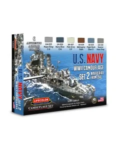 Camouflage Set US Navy WWII Set 2 - Lifecolor CS25