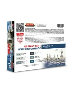 Camouflage Set US Navy WWII Set 1 - Lifecolor CS24 2