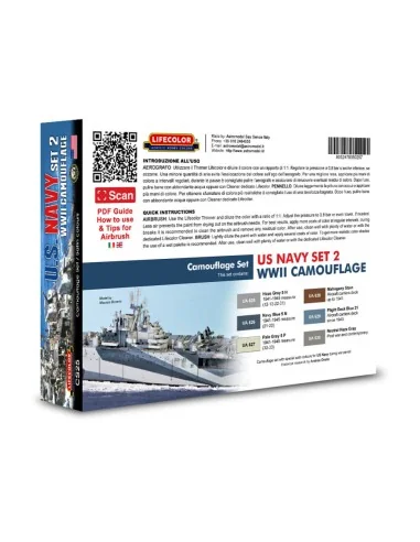 Camouflage Set US Navy WWII Set 2 - Lifecolor CS25