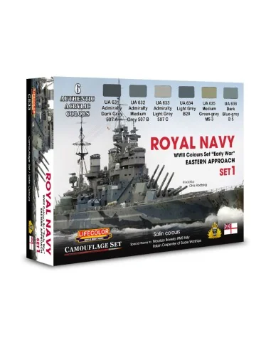 Royal Navy WWII Eastern Approach early war Set 1 Camouflage Set - L...