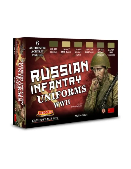 Russian Infantry Uniforms, WWII - Lifecolor CS42
