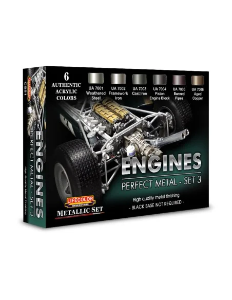 Engines Perfect Metal - Set 3 - Lifecolor CS51