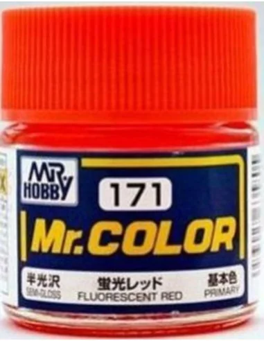 Mr Hobby -Gunze Mr. Color (10 ml) Fluorescent Red - Mr Hobby - Gunz...