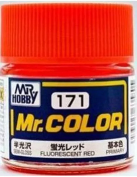 Mr Hobby -Gunze Mr. Color (10 ml) Fluorescent Red - Mr Hobby - Gunz...
