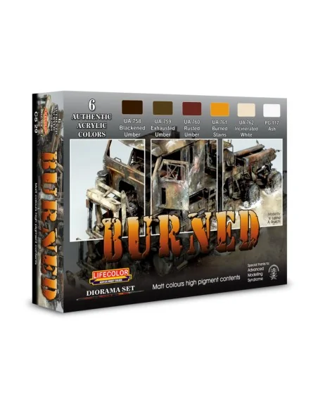 Burned Matt Colours high pigment content - Lifecolor CS29