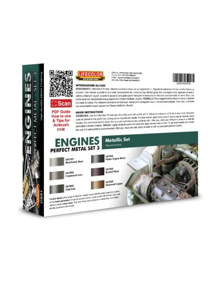 Engines Perfect Metal - Set 3 - Lifecolor CS51