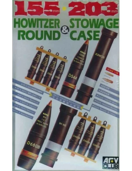 MUNITIONS 155 ET 203 mm, 1/35 - AFV-Club AF35017