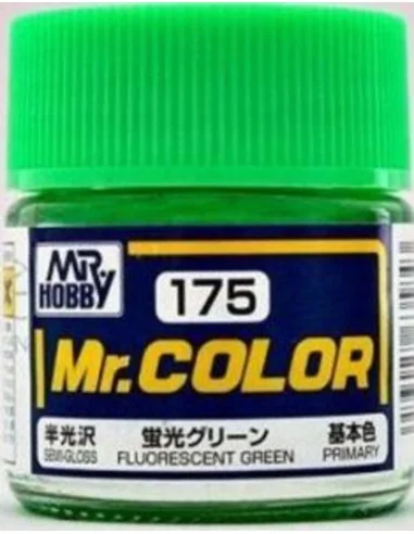 Mr Hobby -Gunze Mr. Color (10 ml) Fluorescent Green - Mr Hobby - Gu...