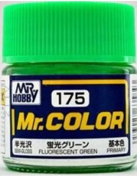 Mr Hobby -Gunze Mr. Color (10 ml) Fluorescent Green - Mr Hobby - Gu...