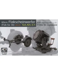 SW-36 / 60 cm SEARCHLIGHT w/SDANH 51 TRAILER, 1/35 - AFV-Club AF35125