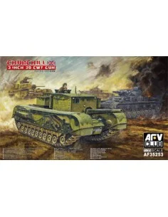 British 3 inch gun Churchill tank, 1/35 - AFV-Club AF35253