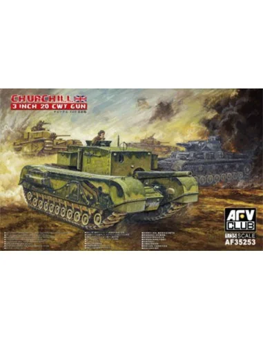 British 3 inch gun Churchill tank, 1/35 - AFV-Club AF35253