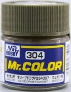 Mr Hobby -Gunze Mr. Color (10 ml) Olive Drab FS34087 - Mr Hobby - G...