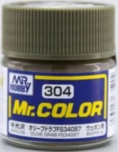 Mr Hobby -Gunze Mr. Color (10 ml) Olive Drab FS34087 - Mr Hobby - G...