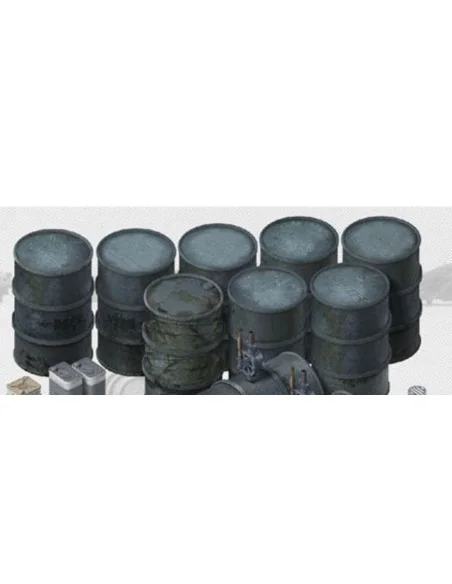 German 20L & 200L Fuel Drums, 1/35 - AFV-Club AF35266
