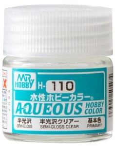 Mr Hobby -Gunze Aqueous Hobby Colors (10 ml) Premium Clear Semi-Glo...