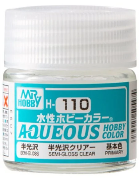 Mr Hobby -Gunze Aqueous Hobby Colors (10 ml) Premium Clear Semi-Glo...