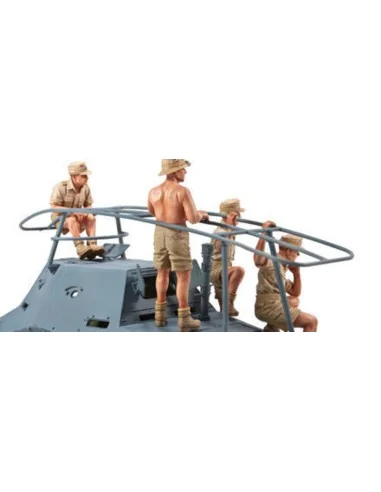 Sdkfz263 Afrikakorps Crew-4 Figures, 1/35 - Hobby Fan HF721