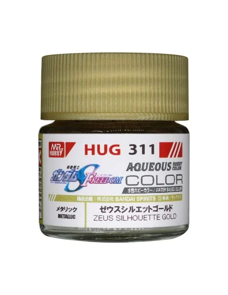 Mr Hobby -Gunze AQUEOUS GUNDAM COLOR (10ml) ZEUS SILHOUETTE GOLD - ...