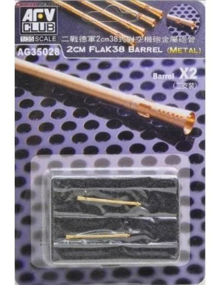 20mm Flak 38 barrels with flash suppres, 1/35 - AFV-Club AG35028