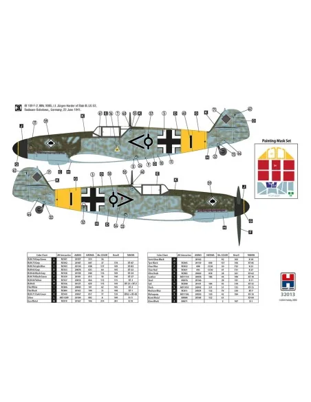 [NO_DESC] Bf 109 F-2 Eastern Front, 1/32 - Hobby 2000 32013