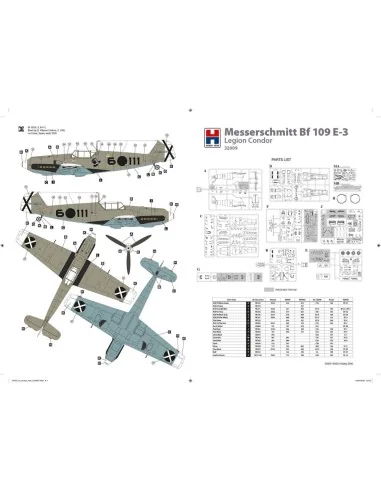 Messerschmitt Bf 119 E-3 Legion Condor, 1/32 - Hobby 2000 32009