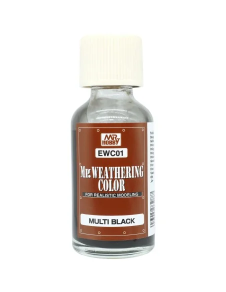 Weathering Color Multi Black (40ml) - Mr Hobby - Gunze EWC-01