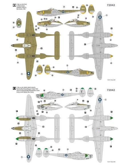 P-38J Lightning - Pacific 1944, 1/72 - Hobby 2000 72042