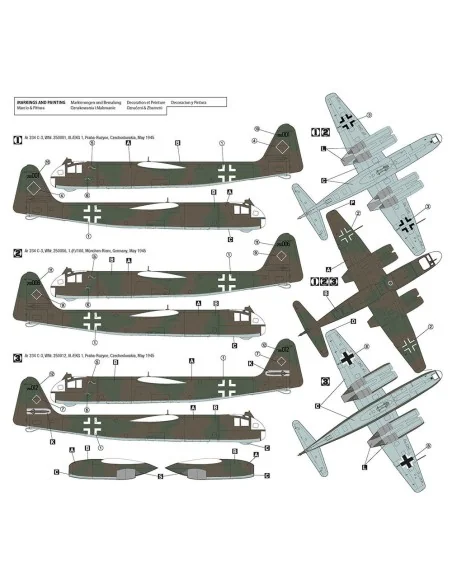 Arado Ar 234 C-3 w/ Bombentorpedo Initial Production, 1/72 - Hobby ...