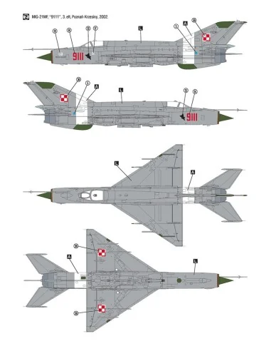 MiG-21MF Polish Air Force, 1/32 - Hobby 2000 H2K32019