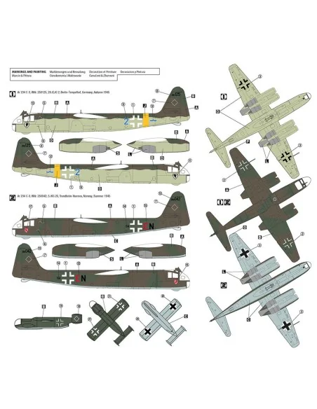Arado Ar 234 C-3 w/ Ar E381 Julia, 1/72 - Hobby 2000 72051