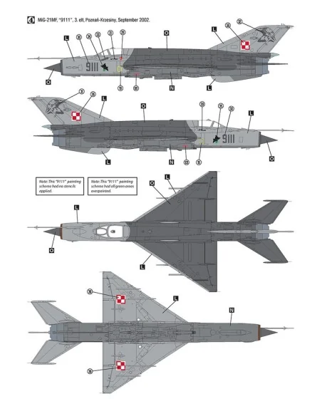 MiG-21MF Polish Air Force, 1/32 - Hobby 2000 H2K32019