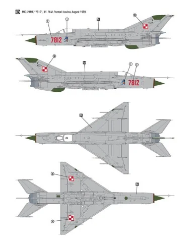 MiG-21MF Polish Air Force, 1/32 - Hobby 2000 H2K32019