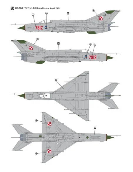 MiG-21MF Polish Air Force, 1/32 - Hobby 2000 H2K32019